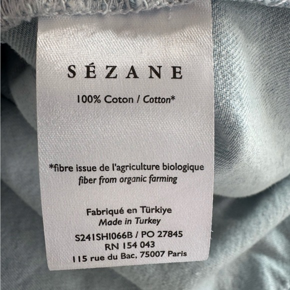 Sezane Max Denim Shirt - Size 34 - Picture 9 of 9